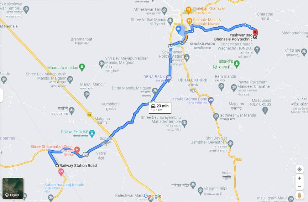 Shri Yashwantrao Bhonsale Education Society Llocation Map
